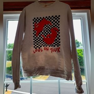 Harry Styles Love On Tour White Crewneck